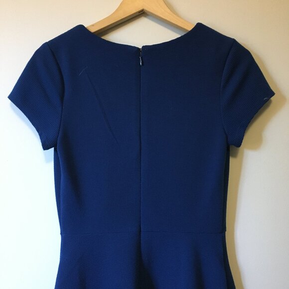 Merona Cyan Blue Cap Sleeve Fit & Flare Dress - Picture 6 of 16